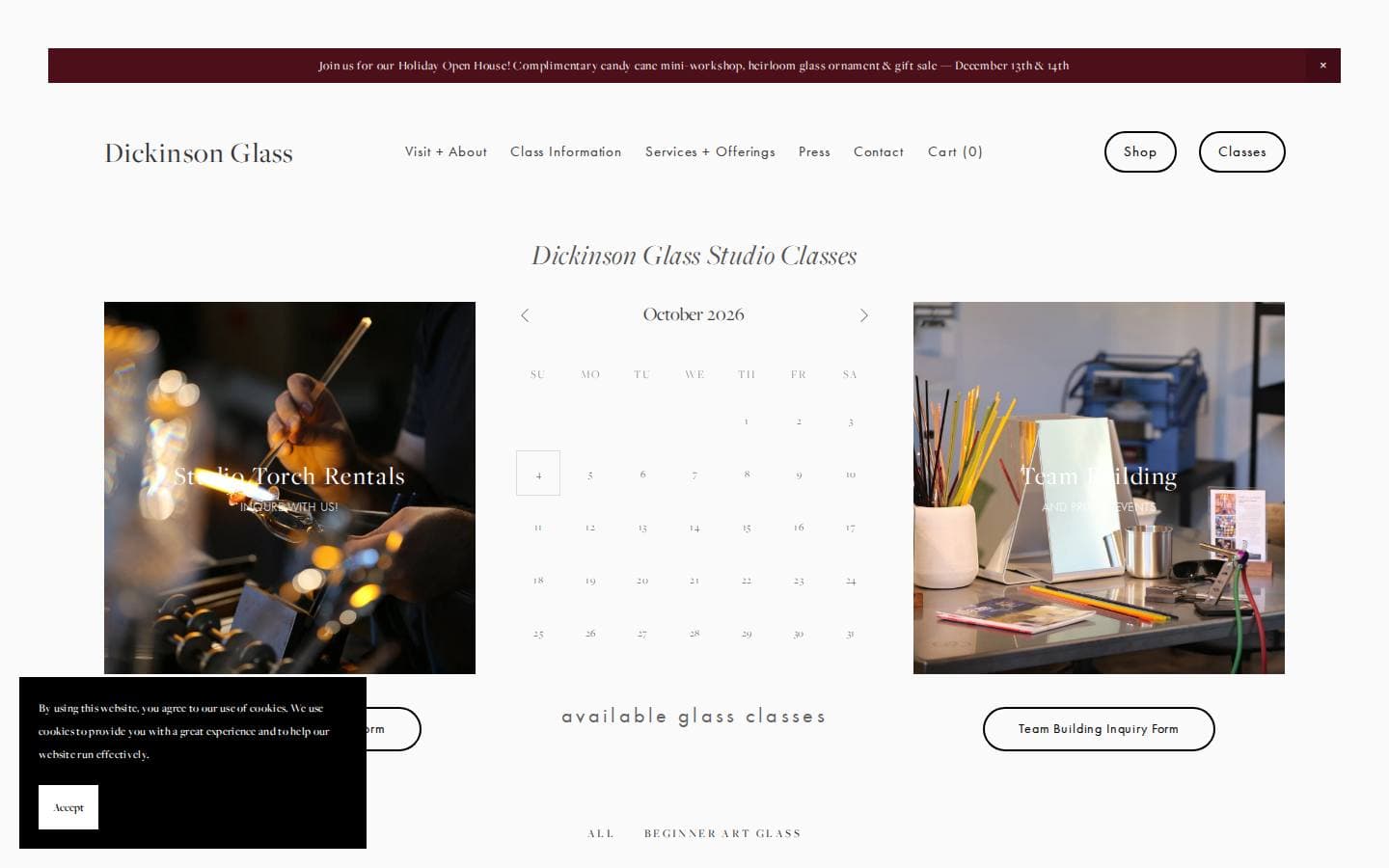 Glass Flameworking: Beginner-Friendly Glass blowing Classes Near Me — Dickinson Glass