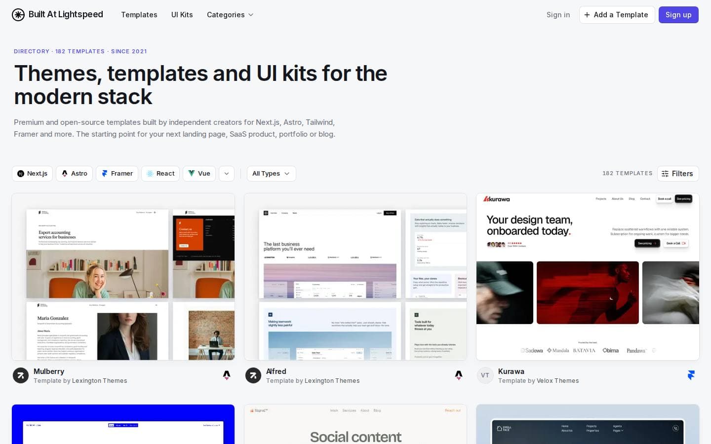 Built At Lightspeed - Themes, Templates & UI Kits