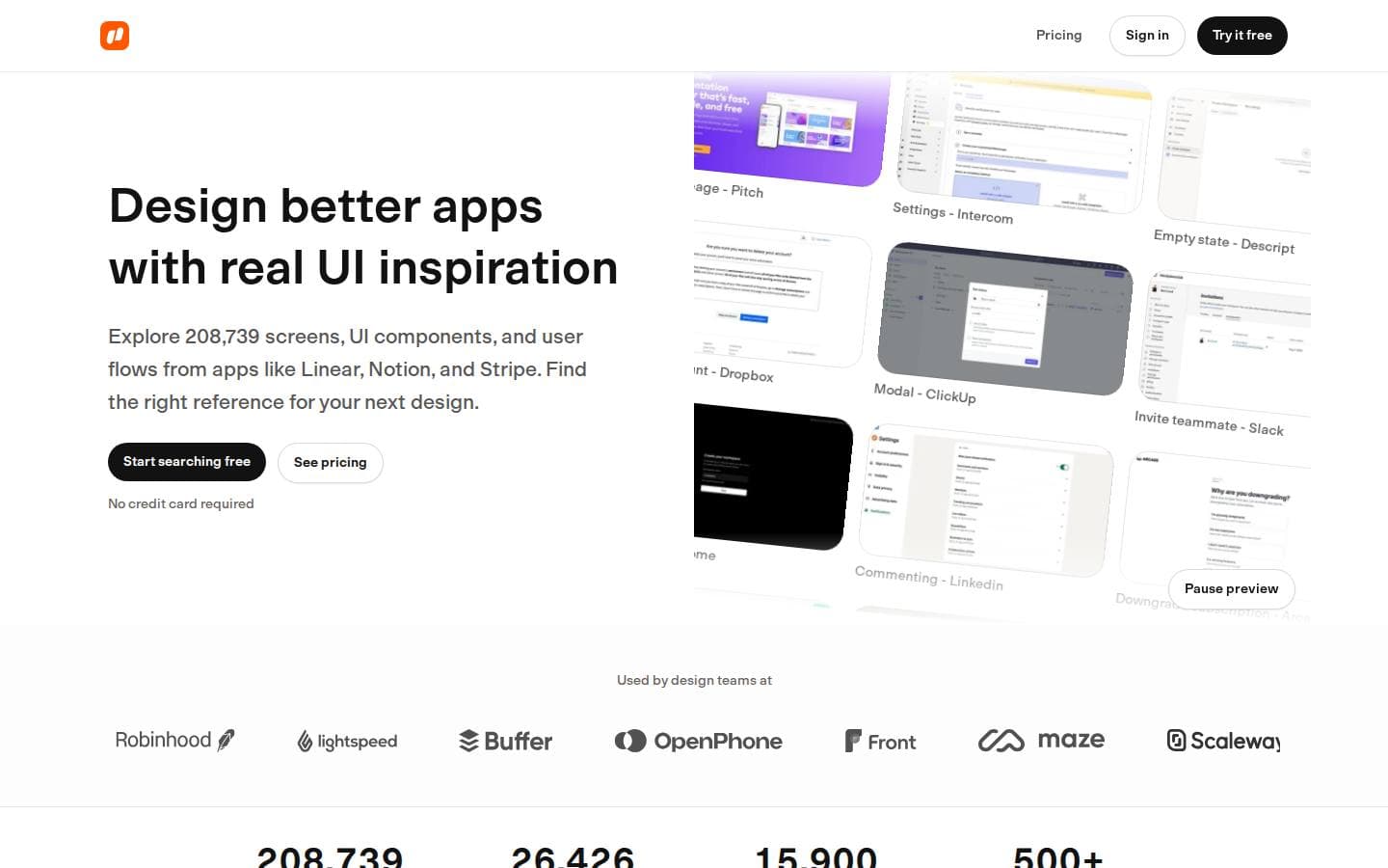 Web apps design inspiration (UX & UI)