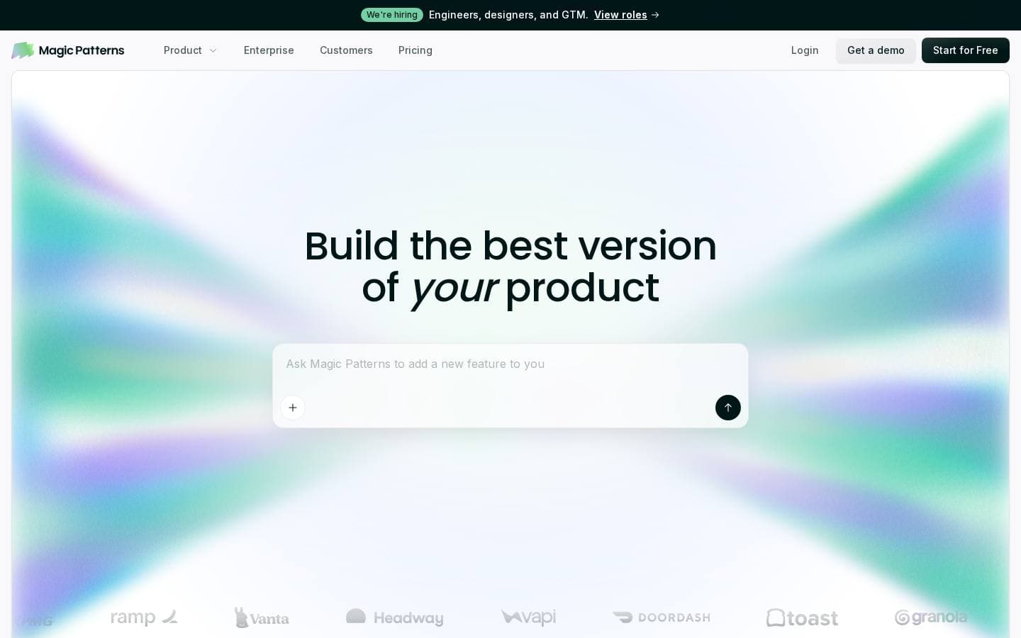AI Design Tool for Product Teams | Magic Patterns