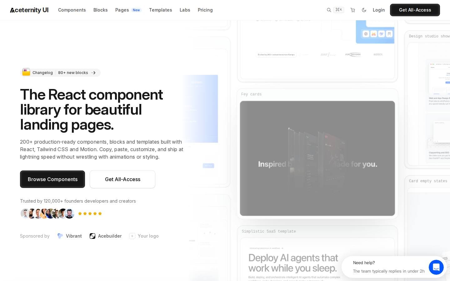 Aceternity UI — React & Tailwind CSS Component Library