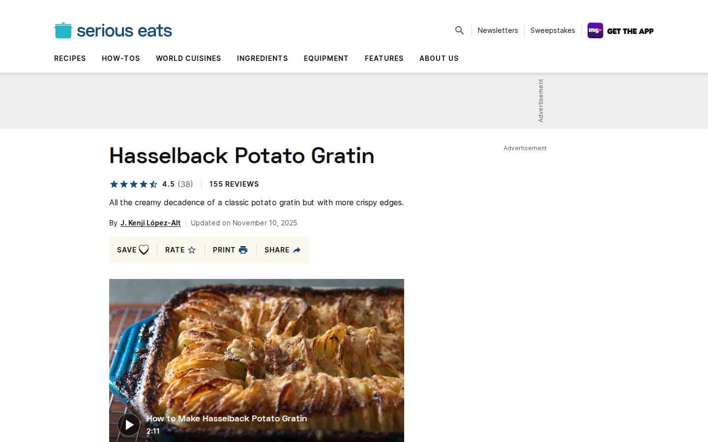 Hasselback Potato Gratin Recipe
